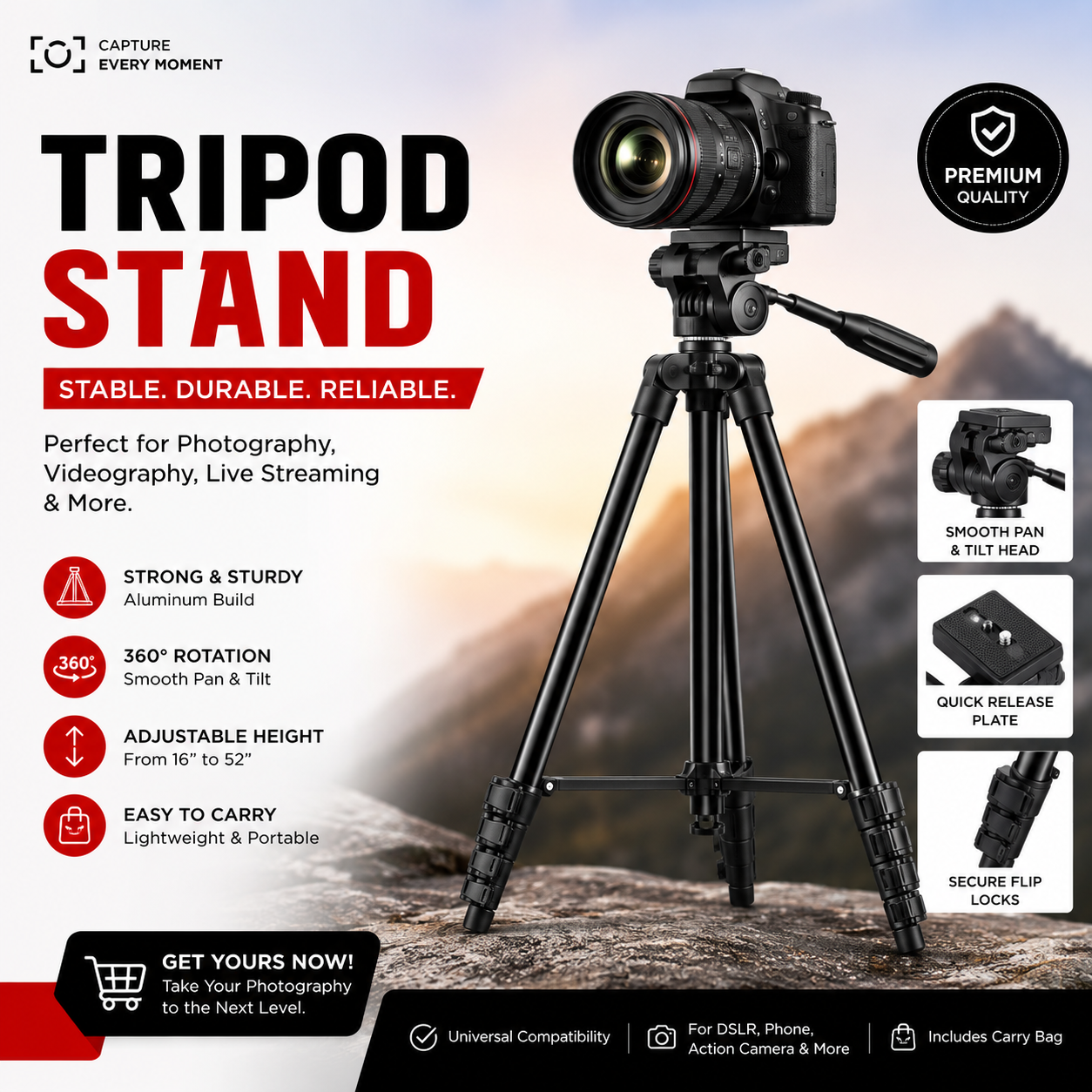 550 LW Digitek Tripod DTR