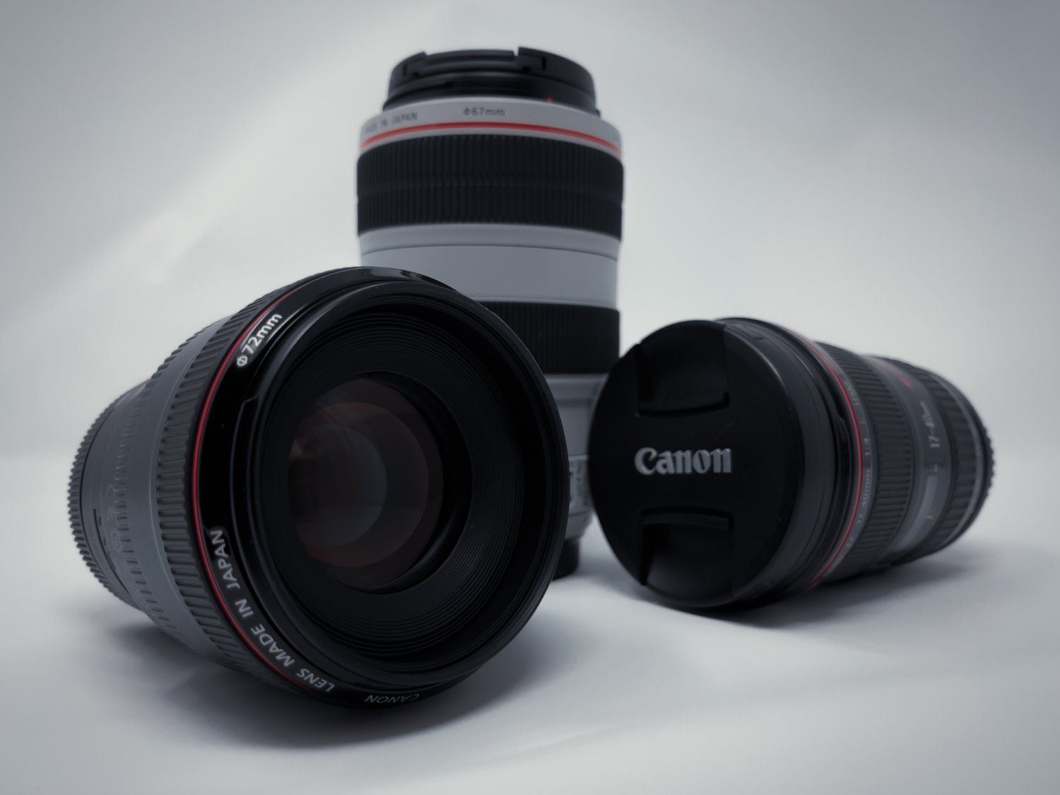 Telephoto and wide angle lens comparison